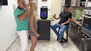 Friend Loans Gorgeous Girlfriend for Dance, Things Get Heated