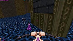 Slooter Hentai Game Ep 1 Futanari Barbarian Heroine Bangs Monster Girls