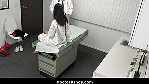 Hey, can this shy Asian sports teen handle the doctor’s personal touch? Madi Laine needs it bad!