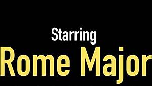 Curvy Ava Valentina rides Rome Major's thick dick and takes hot cum in deepthroat action