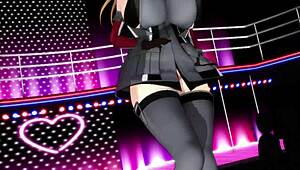 bismarck shakes big ass and tits in mmd