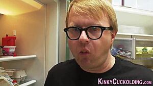 yo, you see this cheating wife taking two cocks at once?