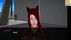 Teen amateur with big ass and small tits gets fucked in homemade cartoon game.