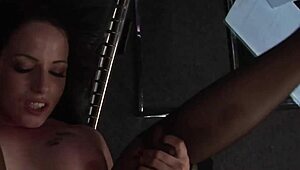 Whoa, therapist whips out cock for busty secretary blowjob! 😲