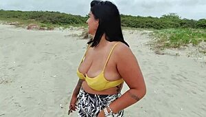 yo, took the young carioca girl to the beach to screw with the couple in the woods and got caught bangin’! 😜