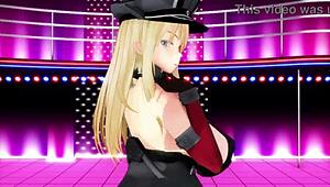bismarck shakes big ass and tits in mmd