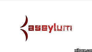 Yo, this peculiar teen 18+ got wild in asshole asylum therapy!