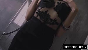 TEENFIDELITY tiny HIME MARIE CREAMPIED after HARD FUCK