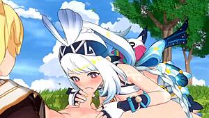 cute anime hentai video with creampie action 😍