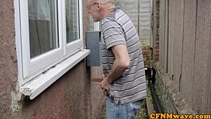 I’m broken by her cruel femdom handjob.