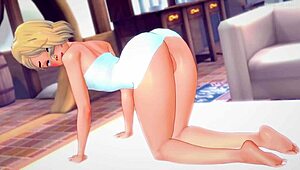 Gwen Stacy Remains Wet After Shower, Wants to Remove Towel - Adult Version