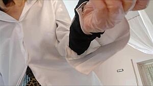 Medical fetish exam with Chantal gets very hot