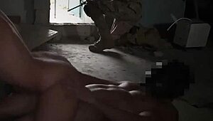 Sexy Lingerie Threesome with Aamir’s Delivery in Army Style