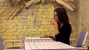 man's fantasy fulfilled with chick's mouth on butt