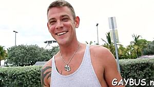 lusty blowjob with a sexy gay in game contest fucking bareback