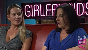 dana dearmond and elexis monroe grill melissa monet on her wild escort past