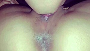 young couple engages in intense pussy licking during group orgy