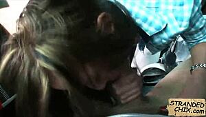 amazing teen gina devine’s 18+ pussy in pov pickup action! wow, what a hidden hitchhiker find!