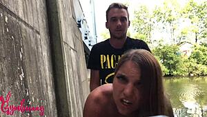 Wanna see Gymbunny’s best outdoor creampie moments?