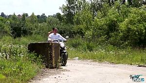 Short Hair Slut With Big Fake Tits Fucked Hard Outdoor In Reality