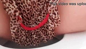 Hey, Watch This Naughty Latina in See-Through Nightie Tease Her Shaved Pussy!