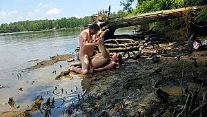 thick wife becky tailorxxx gets fucked hard in mud!