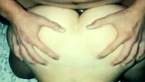 pornstar fucks doggystyle anal with her fan in close-up homemade