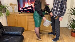 Fat Mother-in-Law Craves My Cock in Her Hairy Wet Pussy