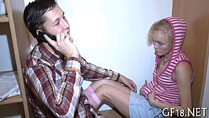 They spot a stylish fellow for teen ex-girlfriend blowjob