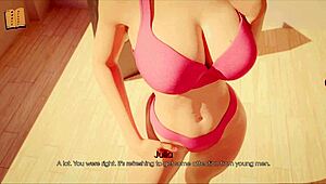 Blonde MILF enjoys lesbian pleasure in series