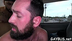 POV Gratifying Blowjob With Homosexual Bareback Action