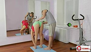 Russian Teen Taissia Shows Fitness in Hardcore Anal and Blowjob Action