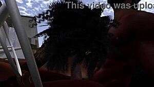 i watch black man fuck black woman at drive-in in second life.