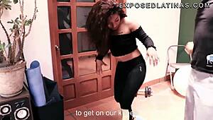 Yoga class turns naughty with petite spanish girl 😏