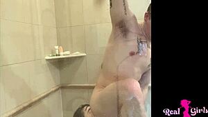 gorgeous teen megan marx drilled hard in shower quickie.