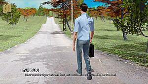 3D Hentai Scene with Big Tits and Huge Cock Cumshot