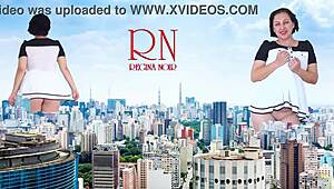 wow giant lady walks city streets without panties, towering like king kong