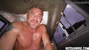Ever seen an older straight guy turn gay in a van?
