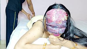 just saw boss’s wife get a wild desi massage bang