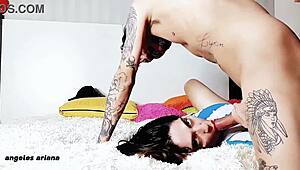 con la camiseta de argentina y todo el aguante in pussy fucking with monster cock 😏