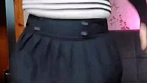 Twerking Big White Ass Crossdresser Sissy Amateur Gay Rides Hard