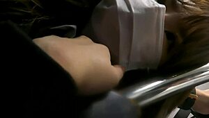 Caution: beautiful girl in uniform at Shinjuku.