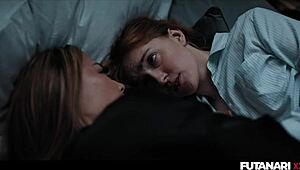 sexy maid with dick, umm, sleeps with boss's busty wife, oops