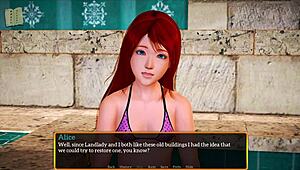 my new family introduces redhead with small tits in episode 520