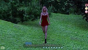 Rough anime hottie bent over for fingering