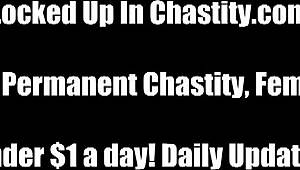 Your Cock Owned In Chastity Device Humiliation.