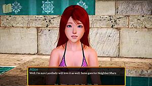 my new family introduces redhead with small tits in episode 520