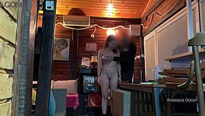 I met the delivery guy naked and let him touch my boobs outside.