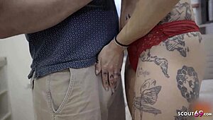 Feeling Every Inch of Deep Anal Creampie with German Stepmom Mara Martinez in Kitchen