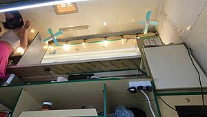 This Crazy Girl Upskirted At Work For Money